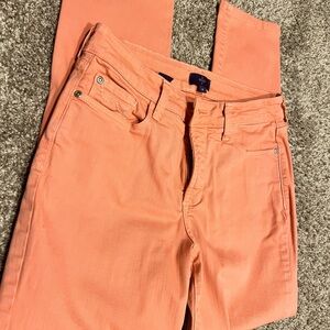 Coral jeans by NYDJ, cropped, size 8.